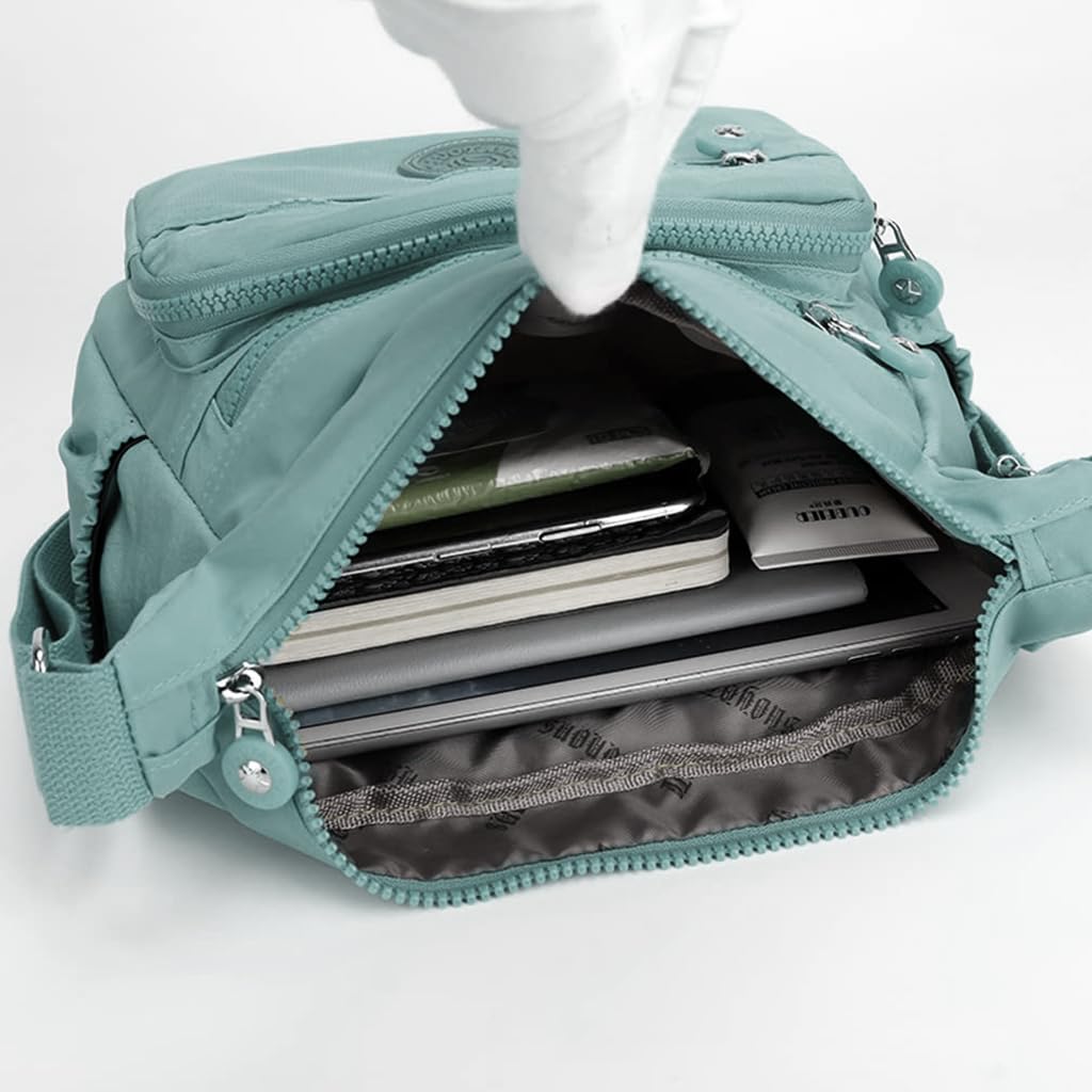 PALAY Women Crossbody Bag Waterproof Nylon Multi-layer Crossbody Bag Casual Satchel Bag Shoulder Bag Messenger Bag Travel Crossbody Bag Day Pack PALAY Women Crossbody Bag Waterproof Nylon Multi-layer Crossbody Bag Casual Satchel Bag Shoulder Bag Messenger Bag Travel Crossbody Bag Day Pack